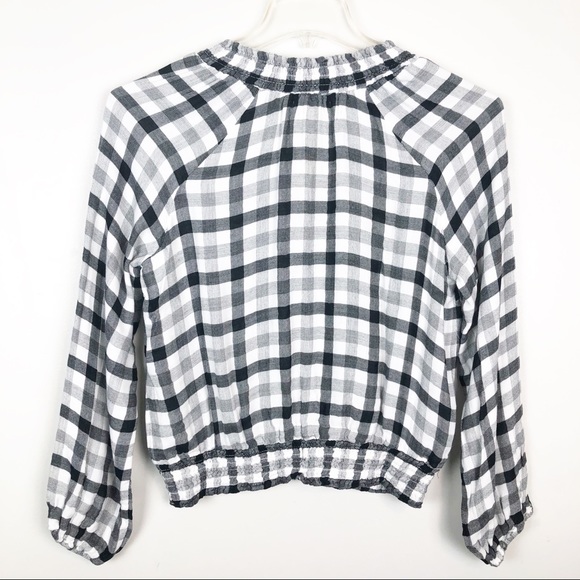 Anthropologie Cloth & Stone Sara Plaid Blouse - Picture 6 of 10